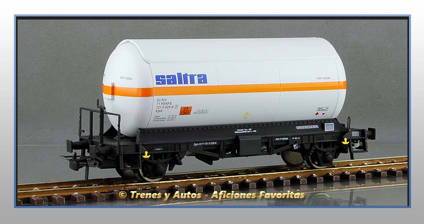 Vagón cisterna gases licuados Tipo PR "Saltra" - Renfe