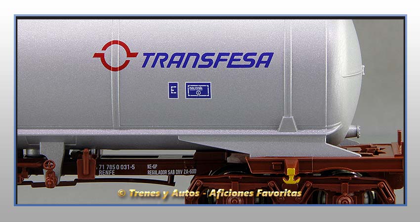 Vagones cisterna Tipo Zas "Transfesa" - Renfe
