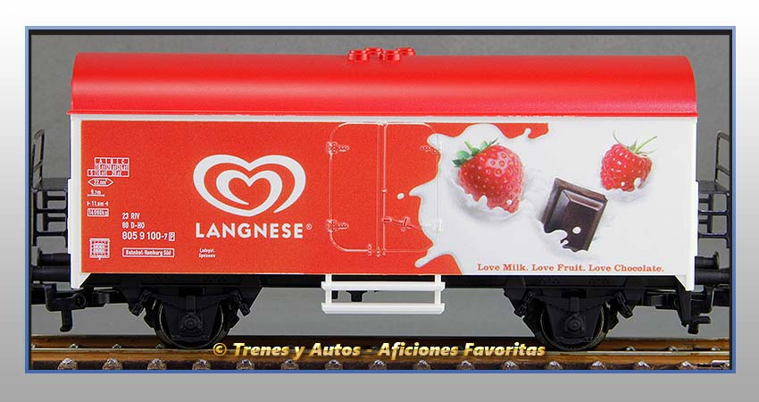 Vagón cerrado refrigerado "Langnese" - Privada