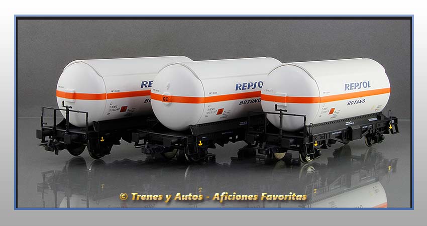 Vagones cisterna gases licuados Zgkk "Repsol-Butano" - Renfe