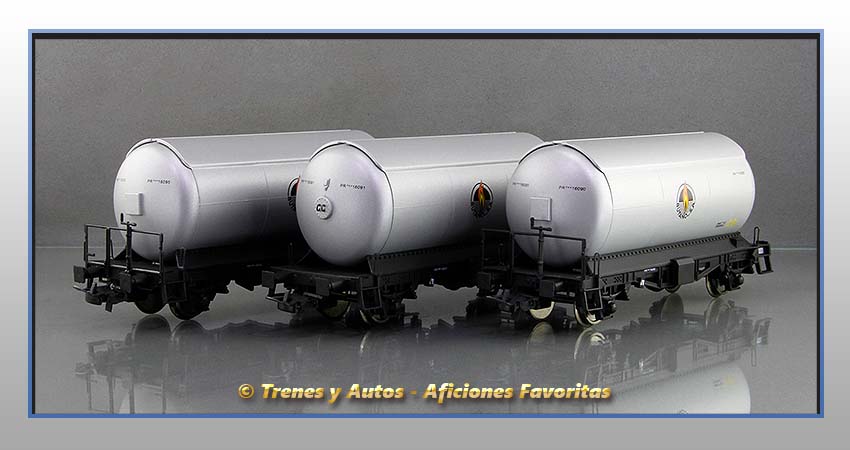 Vagones cisterna gases licuados Tipo 300000 "Butano SA" - Renfe