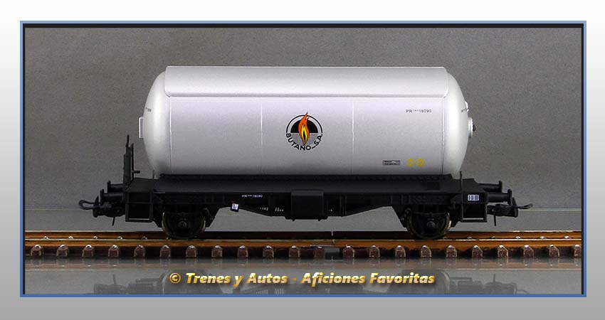 Vagones cisterna gases licuados Tipo 300000 "Butano SA" - Renfe