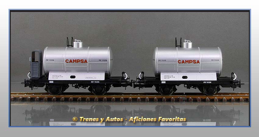 Vagones cisterna Tipo PR "Campsa" - Renfe