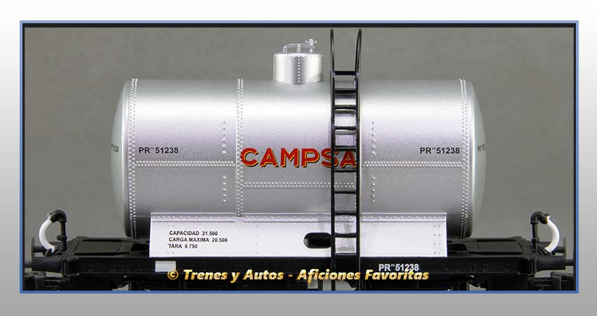 Vagones cisterna Tipo PR "Campsa" - Renfe