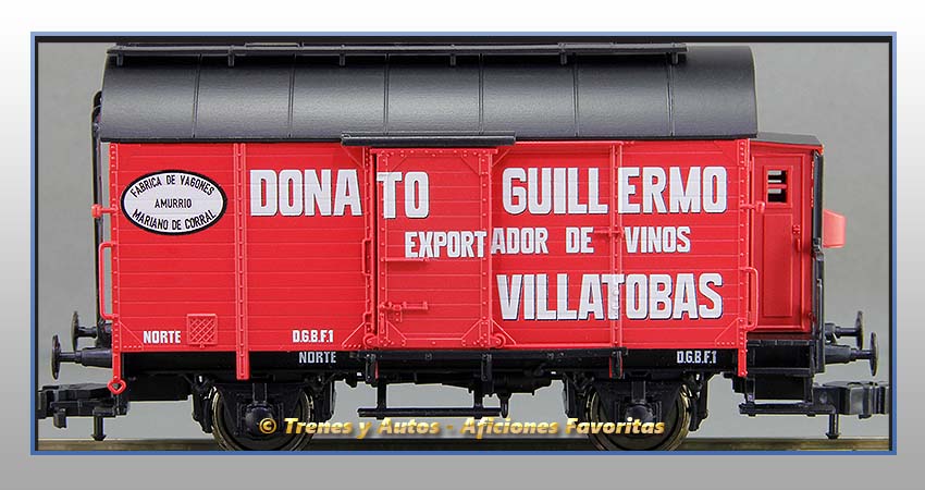 Vagón foudre transporte vino con garita "Donato Guillermo" - Norte