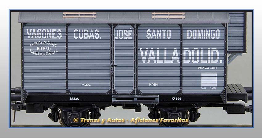 Vagón foudre transporte vino con garita "José Santo Domingo" - M.Z.A.