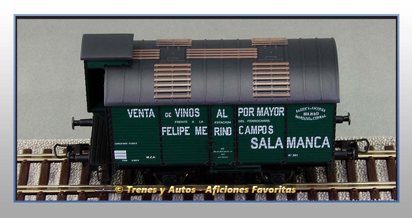 Vagón foudre transporte vino con garita "Felipe Merino Campos" - M.Z.A.