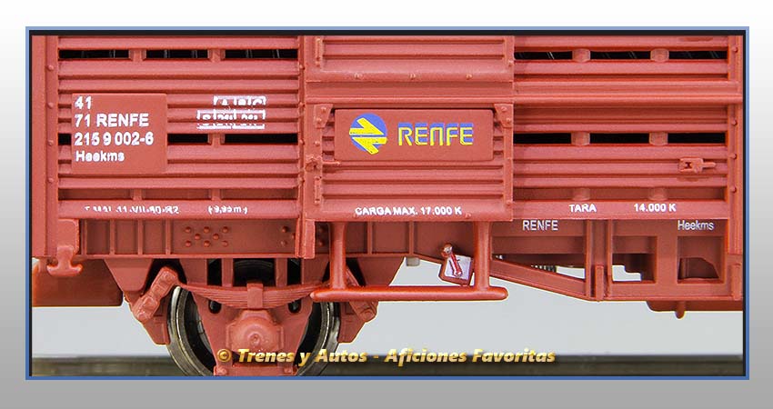 Vagón jaula transporte ganado Tipo FG-Heekms - Renfe