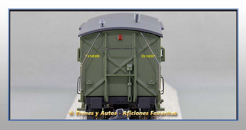 Furgón equipaje Tipo DV-Us con departamento Jefe de tren - Renfe