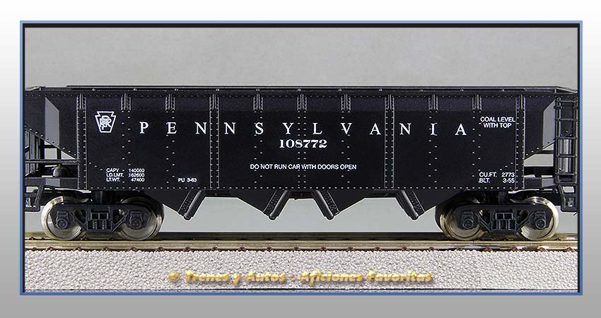 Vagón carga a granel Hopper 40 "Pennsylvania" - PRR
