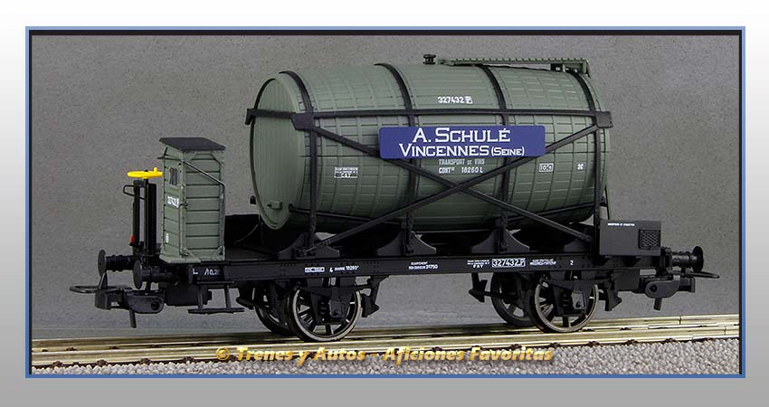 Vagón foudre con garita "A. Schulé Vincennes" - SNCF