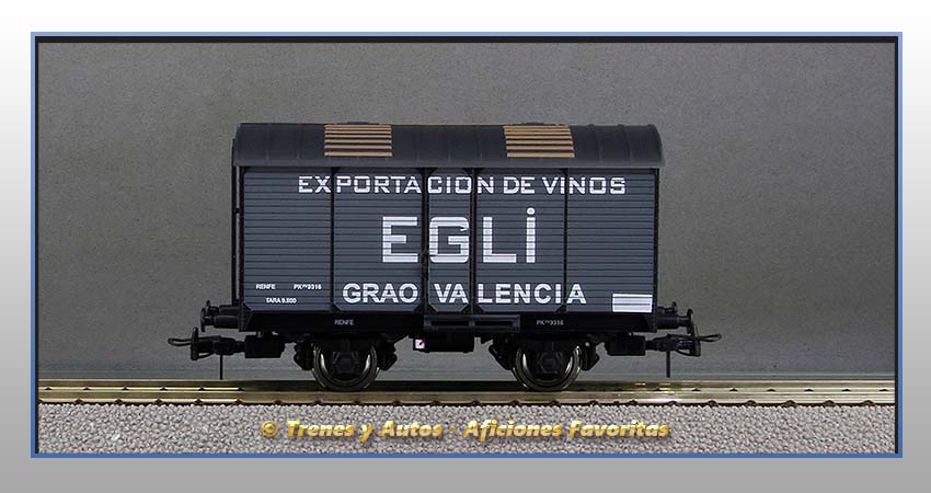 Vagón transporte vino foudre "Egli" - Renfe