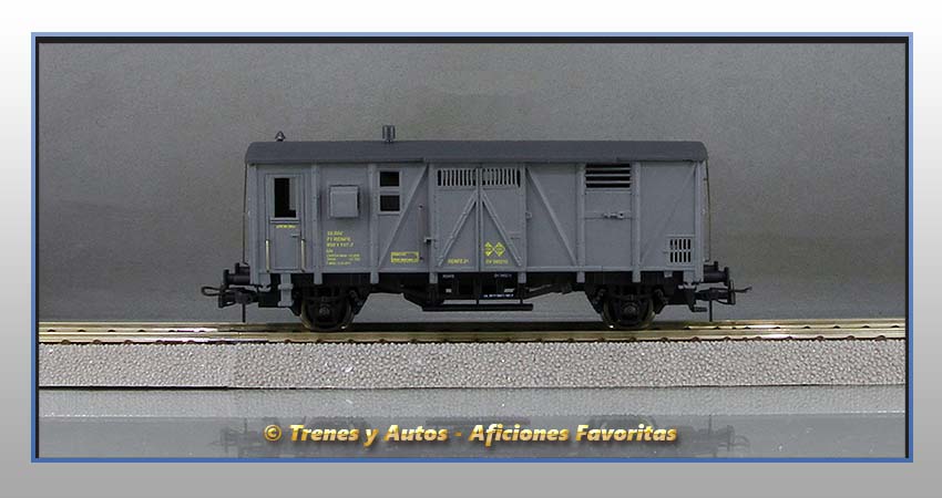 Furgón equipajes Tipo DV con departamento Jefe de tren - Renfe