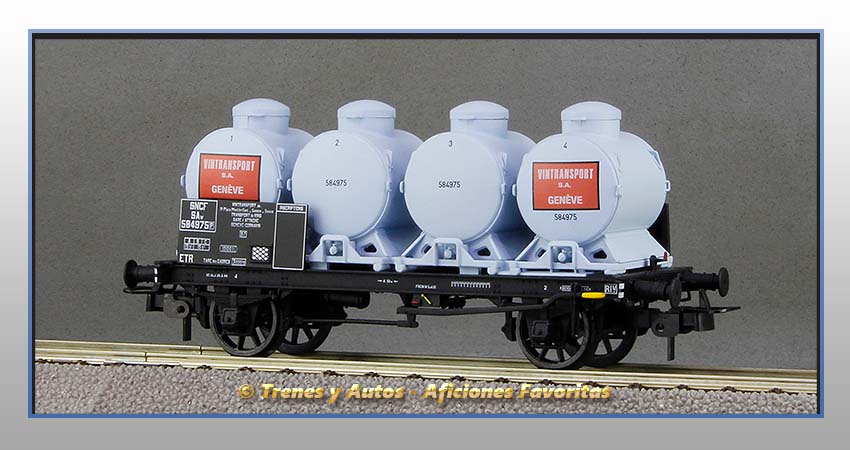 Vagón portacontenedores cisternas "Vintransport" SNCF