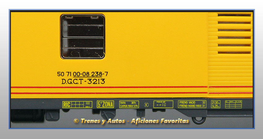 Furgón de correos Serie 3200 D.G.C.T. 3213 - Renfe