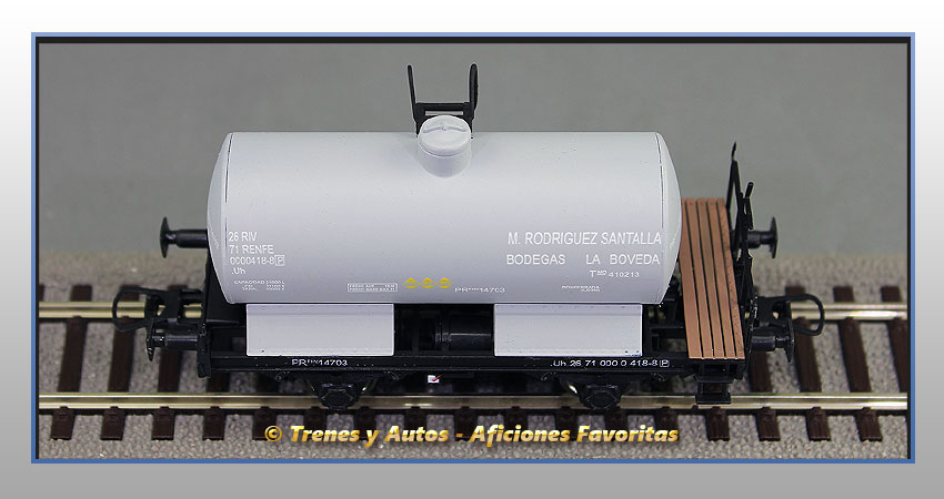 Vagón cisterna unificada Tipo PR balconcillo "M. Rodríguez Santalla" - Renfe