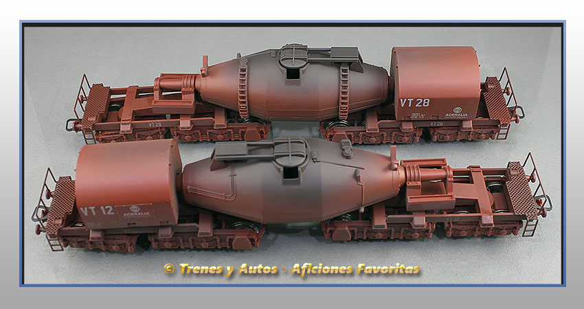 Vagones torpedo transporte de arrabio - Aceralia