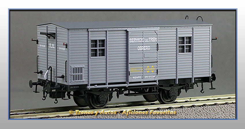 Furgón Serie DV 61226 "Servicio del Tren Obrero"- Renfe