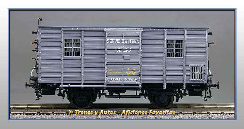 Furgón Serie DV 61226 "Servicio del Tren Obrero"- Renfe
