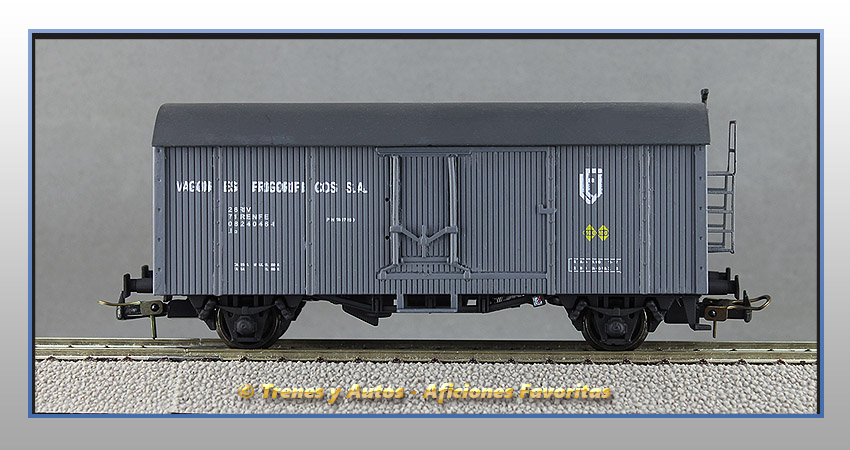 Vagón frigorífico Tipo PN 17000 "Vagones Frigoríficos SA" -  Renfe