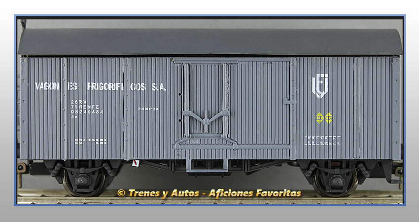 Vagón frigorífico Tipo PN 17000 "Vagones Frigoríficos SA" -  Renfe