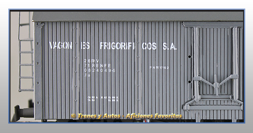 Vagón frigorífico Tipo PN 17000 "Vagones Frigoríficos SA" - Renfe