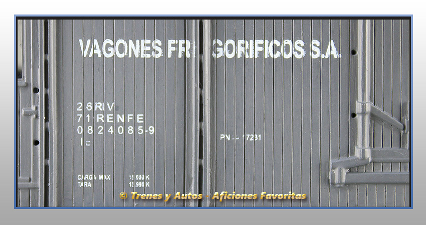 Vagón frigorífico "Vagones Frigoríficos SA" - Renfe
