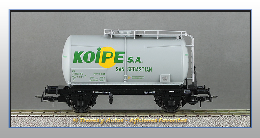 Set 2 vagones cisterna Tipo PR "Koipe" - Renfe