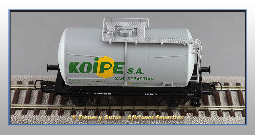 Set 2 vagones cisterna Tipo PR "Koipe" - Renfe
