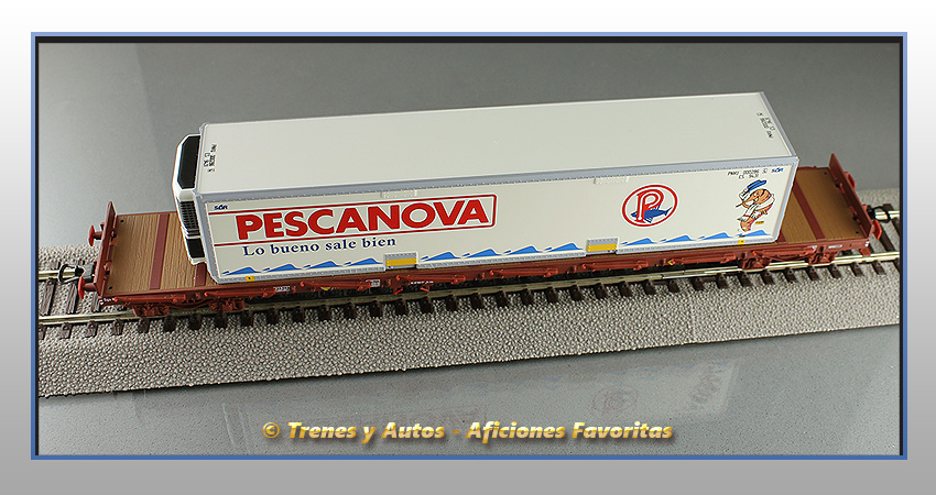 Vagón plataforma MMQC "Pescanova" - Renfe
