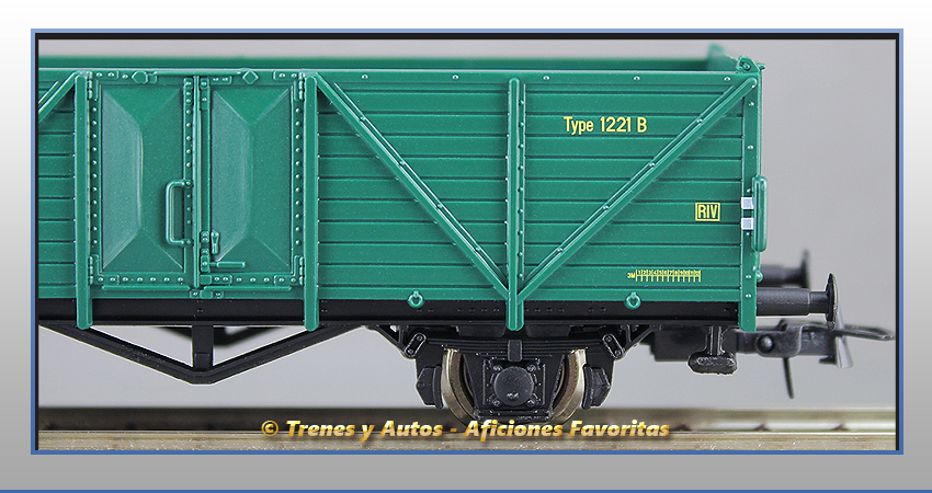 Vagón laterales altos Tipo 1221 B - NMBS