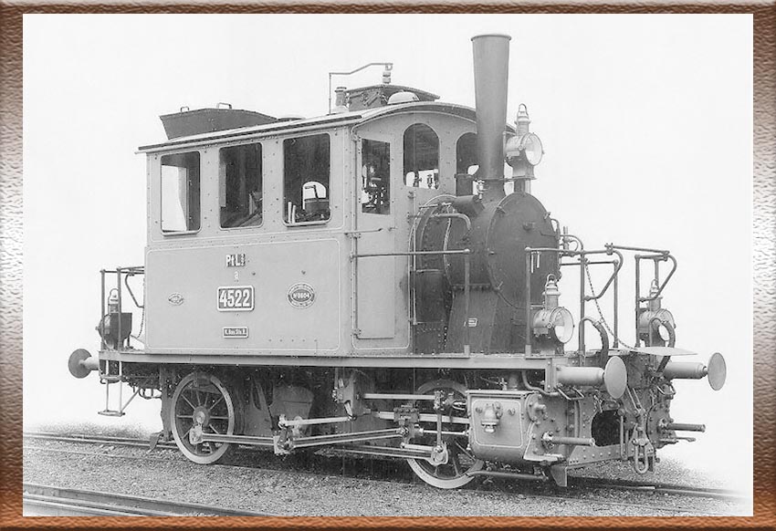 Locomotora vapor BR T2 4522 - K.Boy.Sts.B