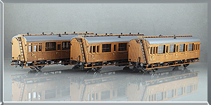 Set 3 coches pasajeros 1ª 2ª y 3ª clase Renfe