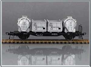 Vagón contenedores Tipo BTms-55 Von Haus zu Haus  - DB