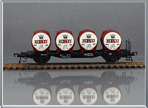 Vagón contenedores Tipo BTms-55 EKU -DB