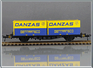 Vagón portacontenedores Tipo Lbs 598 Danzas - DB