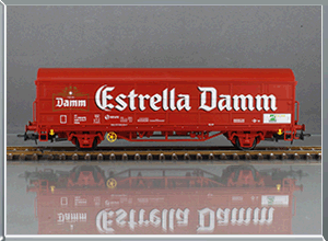 Vagón cerrado Tipo Hbis Estrella Damm - Renfe