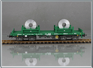 Vagón plataforma bobinas Tipo Rgmms - Renfe