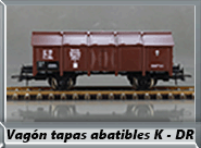 Vagón tapas abatibles Tipo K - DR
