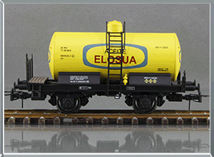 Vagón cisterna unificada balconcillo Uh Aceites Elosúa - Renfe