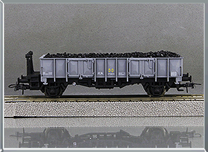 Vagón borde medio Tipo X1 balconcillo Carga carbon - Renfe