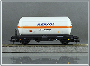 Vagón cisterna gases licuados Tipo PR Zgkk Repsol-Butano - Renfe