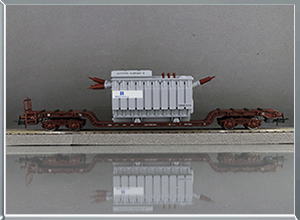 Vagón plataforma Uai transformador Iberdrola - Renfe