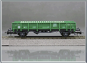 Vagón plataforma Serie 30000 con traviesas - Renfe
