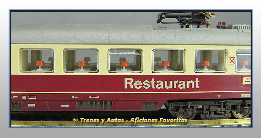 Coche restaurante con pantógrafo WRmz-135 IC DB