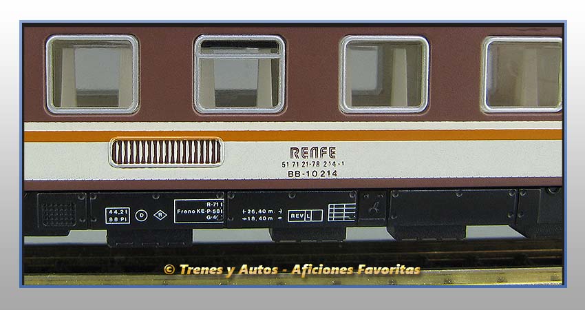 Coche pasajeros Serie 10000 Estrella RENFE