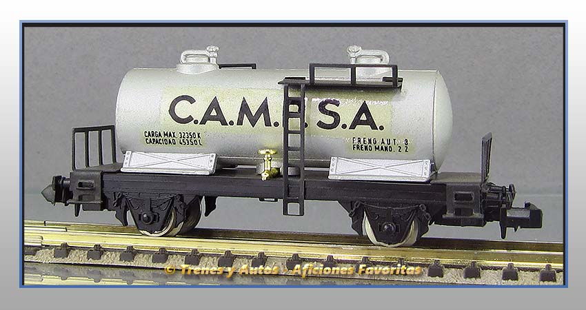 Vagón cisterna CAMPSA Renfe