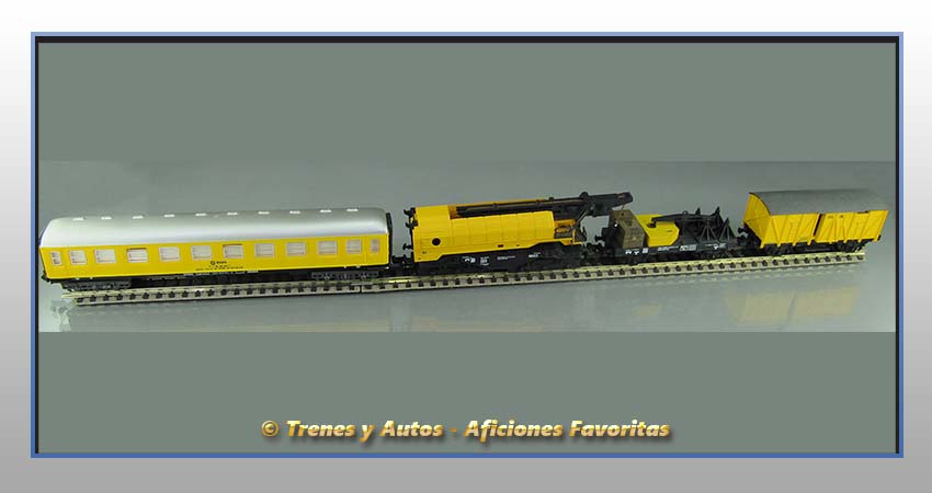 Grúa y vagones Gran Intervención Renfe