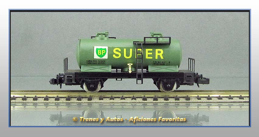 Vagón cisterna BP Renfe
