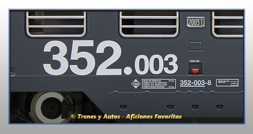 Locomotora diésel Serie 352 "Virgen del Perpetuo Socorro" - Renfe